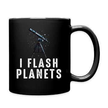 Space Photography Stargazing Telescope Astronomy - Full Colour Mug - black - Right