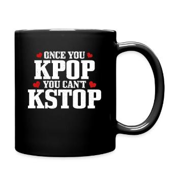 K-Pop-Fan Geschenk Koreanische Popmusik - Tasse einfarbig - Schwarz - Rechts