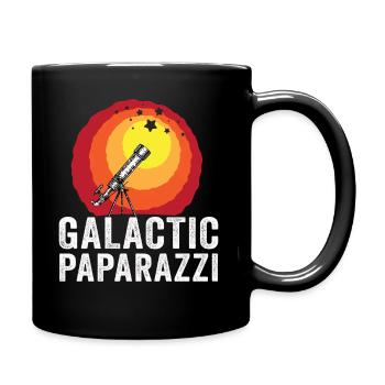 Space Photography Stargazing Telescope Astronomy - Full Colour Mug - black - Right