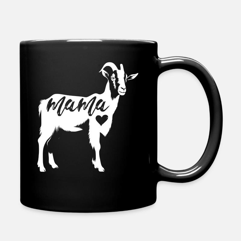 Goat Mom Gift Goat Keeper Goat Saying - Full Colour Mug - black