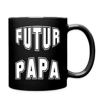 futur papa - Mug uni - noir - Droite
