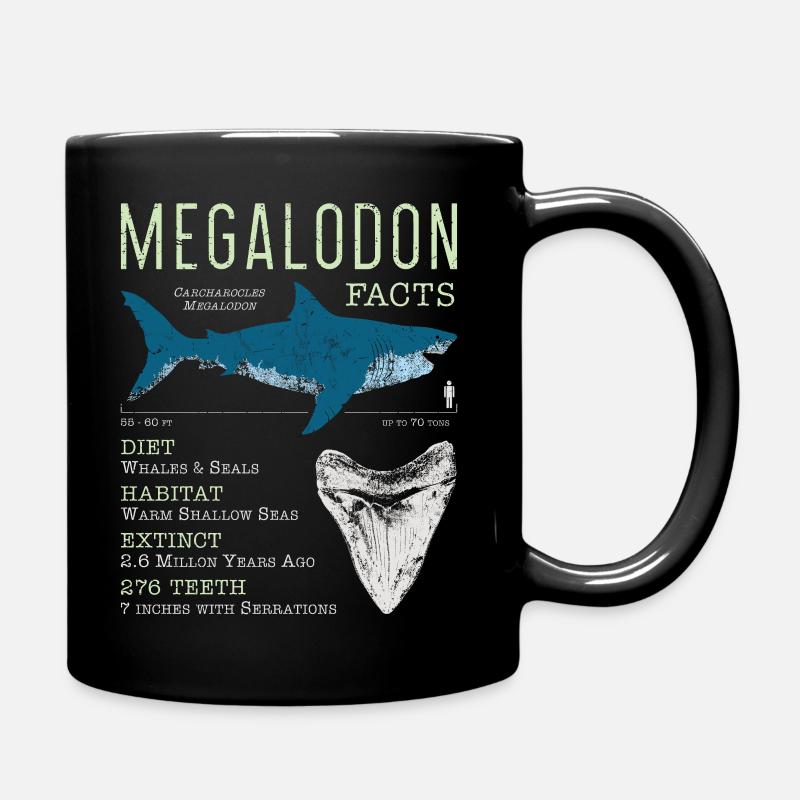 Faits sur le mégalodon - Mug uni - noir