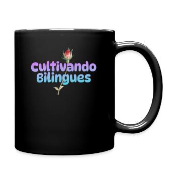 Cultivando Bilingües Spanischlehrer Bekleidung - Tasse einfarbig - Schwarz - Rechts