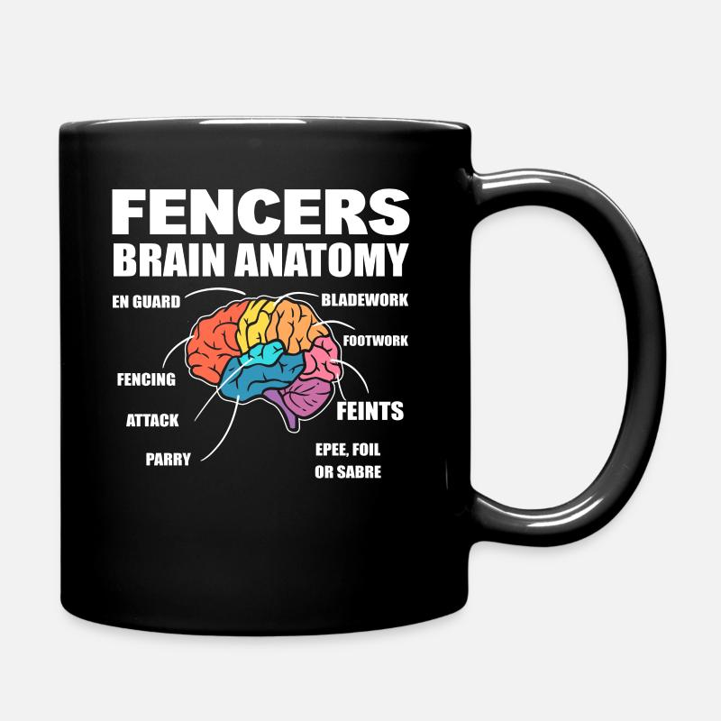 Fechten Kampfsport Fechter - Tasse einfarbig - Schwarz