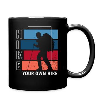 Hike your own hike - Full Colour Mug - black - Right