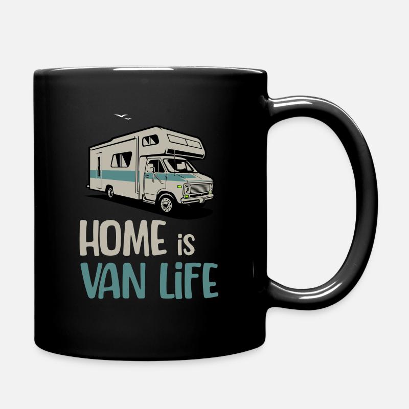 La maison est Vanlife Travelling RV - Mug uni - noir