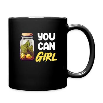 Vous pouvez les filles saison de mise en conserve ferme - Mug uni - noir - Droite
