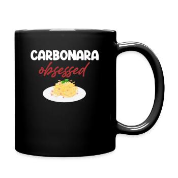 Carbonara Connaisseur Italiano Macaroni au fromage - Mug uni - noir - Droite