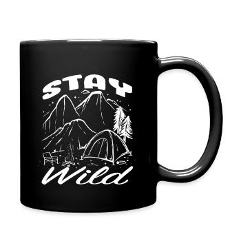 Dicton de feu de camp de camping - Mug uni - noir - Droite