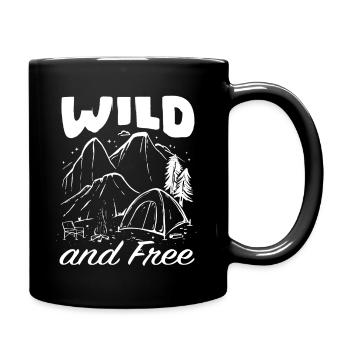 Dicton de feu de camp de camping - Mug uni - noir - Droite