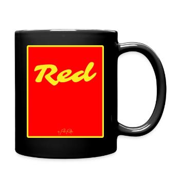 Rot - Tasse einfarbig - Schwarz - Rechts