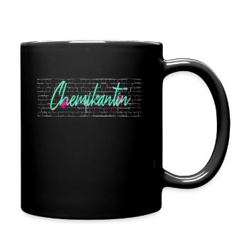 Laborant Abschluss-Geschenk Chemikantin - Tasse einfarbig - Schwarz - Rechts