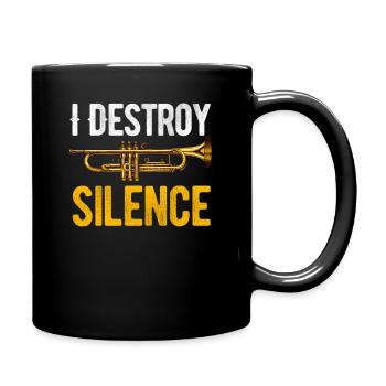 I Destroy Silence Posaunist, Musiker, Bassist, - Tasse einfarbig - Schwarz - Rechts