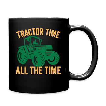 Tractor Time All The Time - Full Colour Mug - black - Right