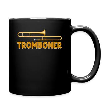 Posaunist Lustiger Posaunist Musiker Bassist Chor - Tasse einfarbig - Schwarz - Rechts