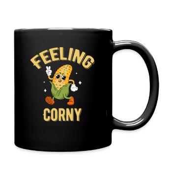 Feeling Corny Maïs Jeux De Mots Agricole - Mug uni - noir - Droite