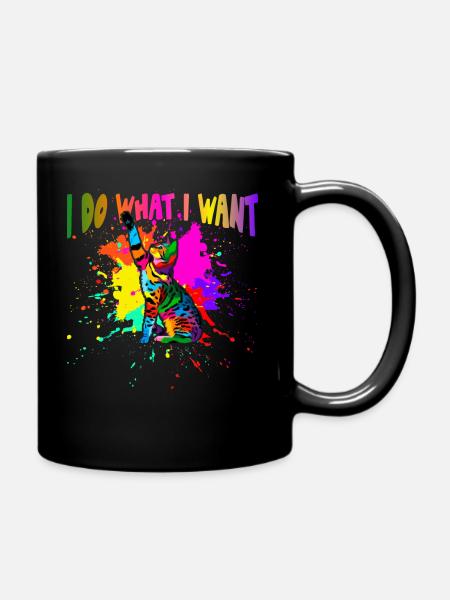 Ich Tue, Was Ich Will - Tasse einfarbig - Schwarz