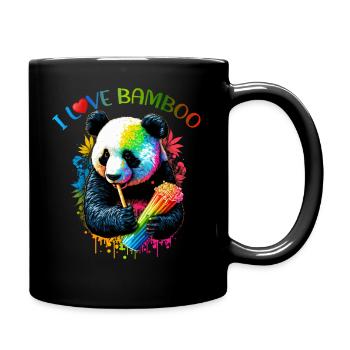 I love bamboo - Full Colour Mug - black - Right