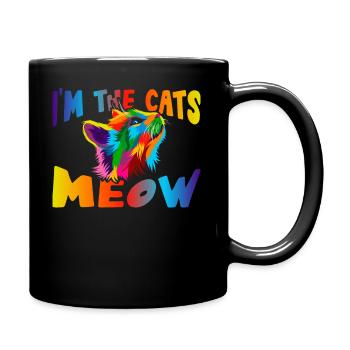 I'm the cats meow - Full Colour Mug - black - Right