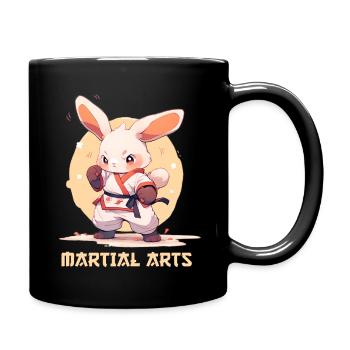 Drôle Arts Martiaux Lapin MMA Kawaii Arts Martiaux - Mug uni - noir - Droite