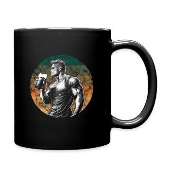 Muscles & Brews - Full Colour Mug - black - Right