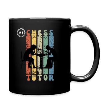Number One Chess Tutor - Gift Idea For Chess Teach - Full Colour Mug - black - Right