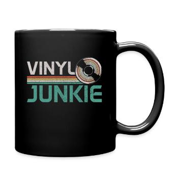 Vinyl Record Collectible DJ Gift - Full Colour Mug - black - Right