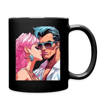 Anime Ensemble pour l’éternité - Mug uni - noir - Droite