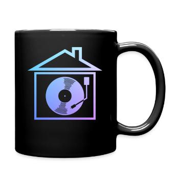 House Musique Rave Disque vinyle DJ - Mug uni - noir - Droite