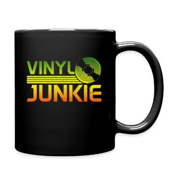 Vinyl Record Dub Reggae Gift - Full Colour Mug - black - Right