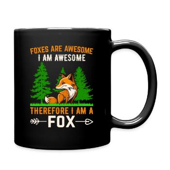 Renard fantastique, les renards sont fantastiques - Mug uni - noir - Droite