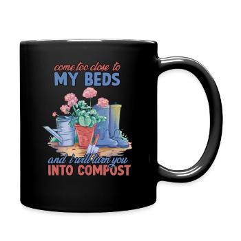 Je ferai de toi le jardinier du compost en disant - Mug uni - noir - Droite