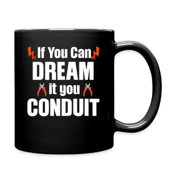If you can dream of it, guide the - Full Colour Mug - black - Right