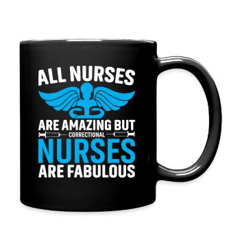 Alle Krankenschwestern Sind Erstaunlich, Aber - Tasse einfarbig - Schwarz - Rechts