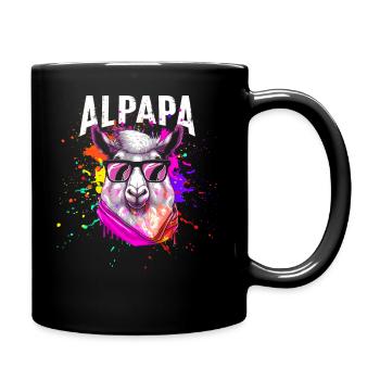 Cool Alpapa - Full Colour Mug - black - Right