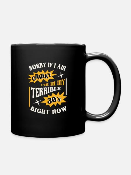 Terrible Humour Des Années 30 Relatable Crankiness - Mug uni - noir