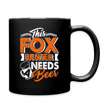 Fox Hunter Fox Hunter Needs A Beer - Full Colour Mug - black - Right
