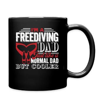 Freediving Freediving Dad Is Cooler - Full Colour Mug - black - Right