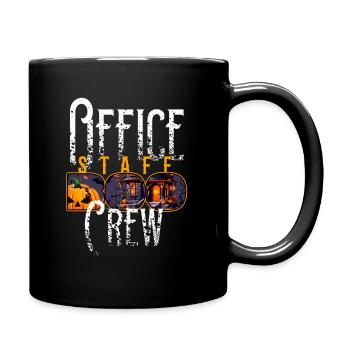 Spuk-Büro-Party-Crew - Tasse einfarbig - Schwarz - Rechts