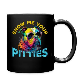 Zeig mir deine P* - Tasse einfarbig - Schwarz - Rechts