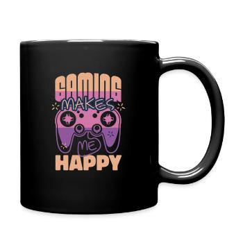 Joyful Gamer's Mantra - Full Colour Mug - black - Right