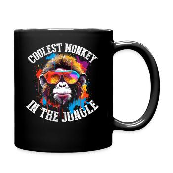 Le singe le plus cool de la jungle - Mug uni - noir - Droite