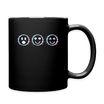 Smile Rave Face "Astonished in Love Happy" - Full Colour Mug - black - Right