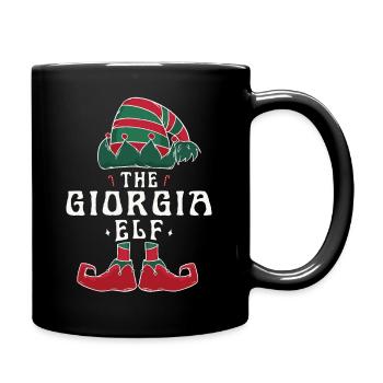 Giorgia elfe famille assortie groupe Noël maman - Mug uni - noir - Droite