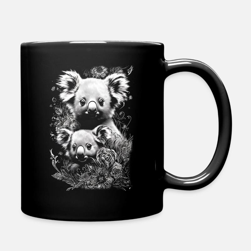 Niedliche und bezaubernde Koala Babys - Tasse einfarbig - Schwarz