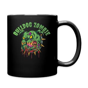 Bulldog-Zombie - Tasse einfarbig - Schwarz - Rechts