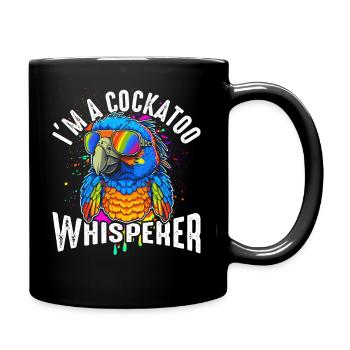 I'm a cockatoo whisperer - Full Colour Mug - black - Right