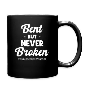 Gebogener, Aber Nie Gebrochener - Tasse einfarbig - Schwarz - Rechts