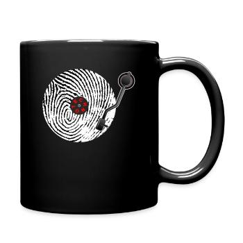 Live Plays Techno - Unleash the Beat! Raveware - Full Colour Mug - black - Right