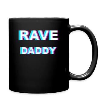 "RAVE DADDY" - Raveware for real ravers - - Full Colour Mug - black - Right
